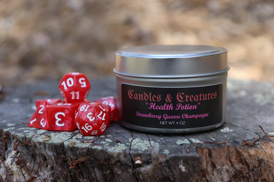 Health Potion - Strawberry Guava and Champagne scented candle
